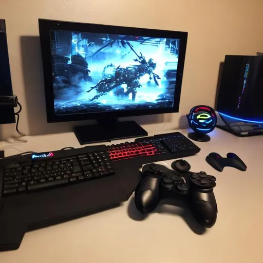 Prompt: Gaming setup
