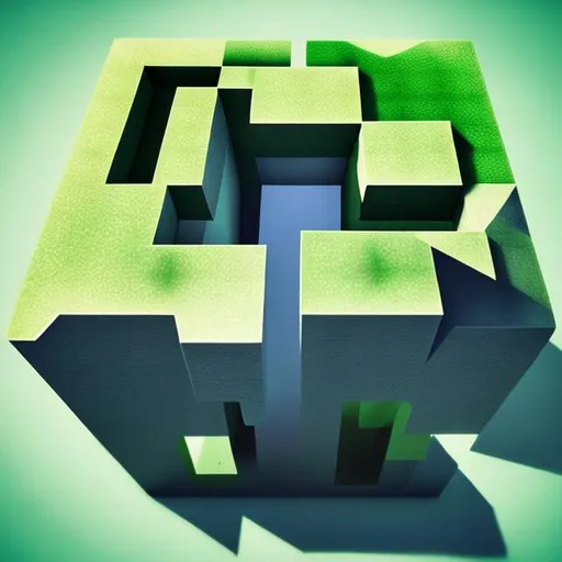 Prompt: Redesign the minecraft logo