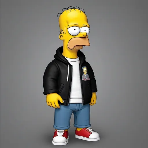 Prompt: eminem in 3d simpson style