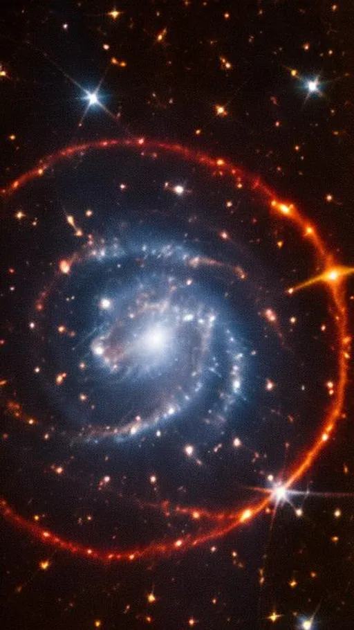 Prompt: A close photograph of a quasar 