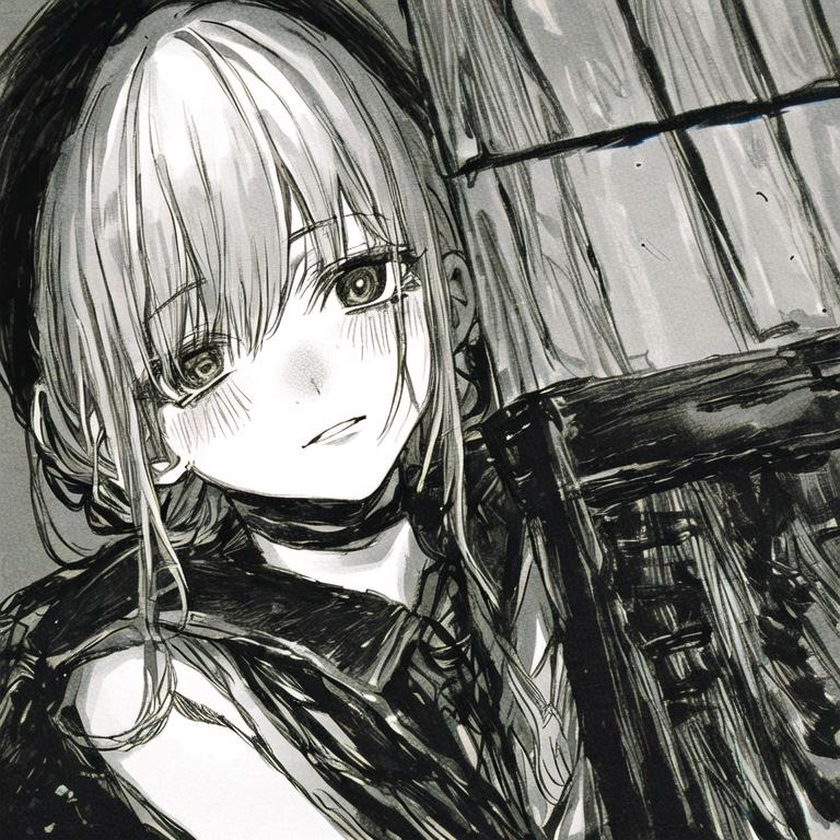 makima chainsaw man, black blush lines, eerie, scary...