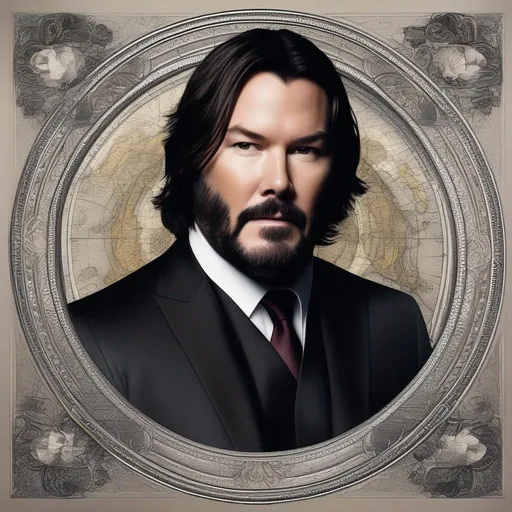 Prompt: A Fusion Between Keanu Reeves Jack Black and William Defoe