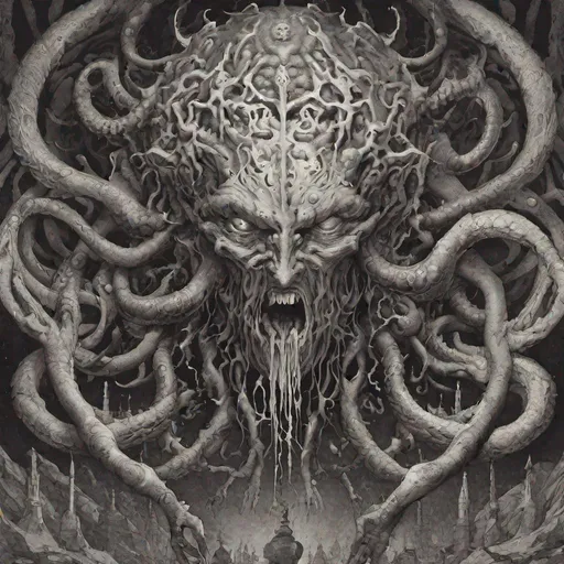 Prompt: azathoth human form