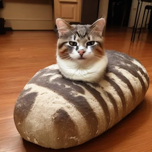 Prompt: cat loaf