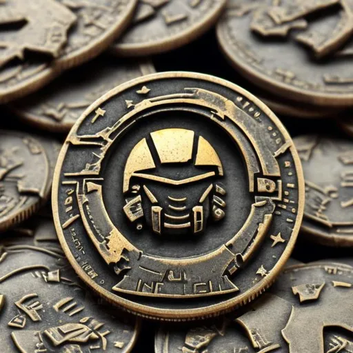 Prompt: spacemarine coin, surprise me