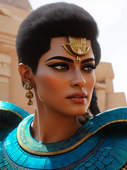 Prompt: as Egyptian god, extremely, detailed environment, detailed background, intricate, detailed skin, natural colors , professionally color graded, photorealism, 8k, moody lighting.