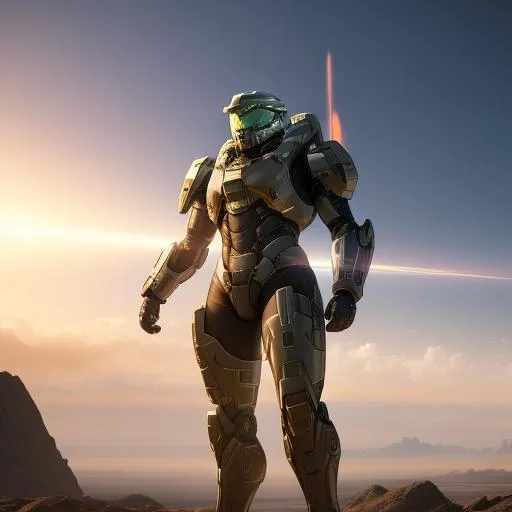 Prompt: Ultrarealistic 8k Portrait of futuristic Apocalypse, hologram armored suit, halo armor, flying through space holding the infinity stones 
Unreal Engine 5