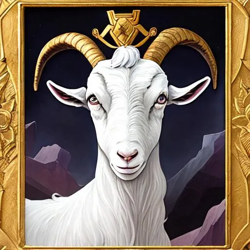 Prompt: sophia pistis, the goat