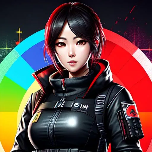 Professional digital art of Hibana from rainbow six... | OpenArt