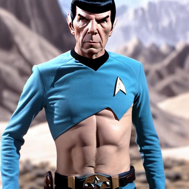 Spock Star Trek Cowbabe Hat Buff Shirtless OpenArt