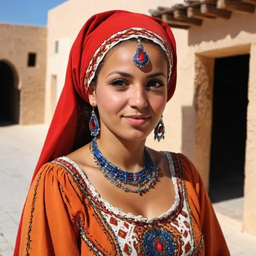 Prompt: beautiful metisse woman andalouse ibère and Tunisia-lybia metissage
Beautiful metissage with color real. With beautiful dress of andalouse