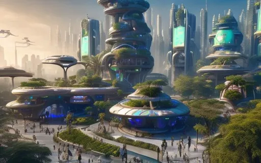Prompt:  zoo, Beautiful futuristic, outdoor zoo, hyperdetailed, 8k futuristic sci-fi suspended city gardens colorful architectural landscape,
modular buildings, 8k, engine,