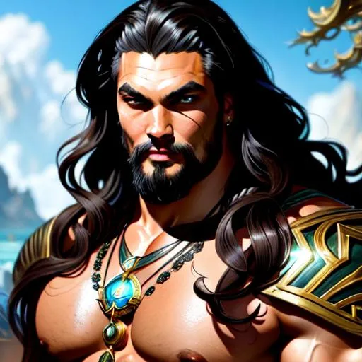 Jason Momoa, league of legends, intricate, highly de... | OpenArt