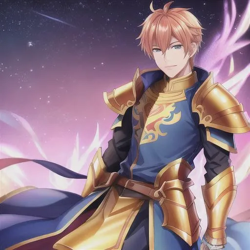 Prompt: dragon 1male paladin