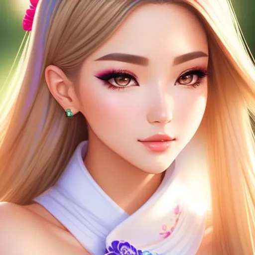 Prompt: Digital illustration by artgerm and SamDoesArt, Sam Yang, hyper detailed perfect face, waist up, in high school class

beautiful Caucasian-Japanese young female , model, icon, full body, long legs, perfect body, kawaii, pastel, makeup, intricately detailed gradation eyes, flawless sunkissed skin, breathtaking beauty , trending on artstation 

high-resolution cute face, stunning, breathtaking, beautiful,  perfect proportions,smiling, intricate hyperdetailed ombre hair, glam makeup, sparkling, highly detailed, hyper realistic skin, shiny skin,  intricate hyperdetailed shining eyes,  sunkissed skin, contoured skin, delicate facial features, iridescent makeup

Elegant, ethereal, graceful,

HDR, UHD, high res, 64k, cinematic lighting, special effects, hd octane render, professional photograph, studio lighting, trending on artstation