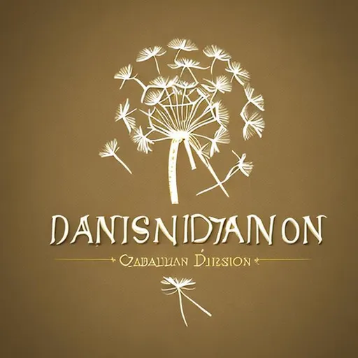 Prompt: dandelion logo design