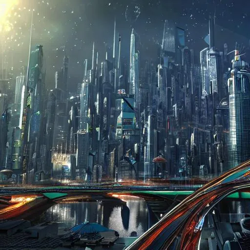 Year 2820 , Futur city , 32k full , insane details,... | OpenArt