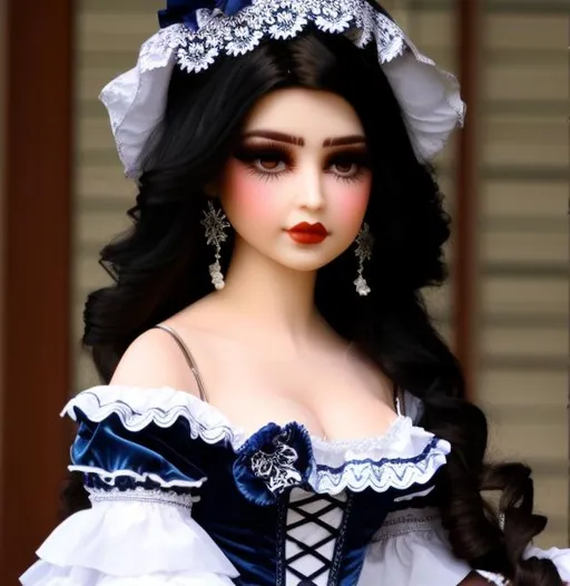 A Mexican Woman Turned Into A Porcelain Doll Wearing