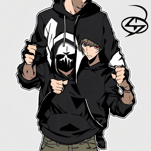 Prompt: create transparent images  for making logos for hoodie same as tokyo-revengers anime series.
