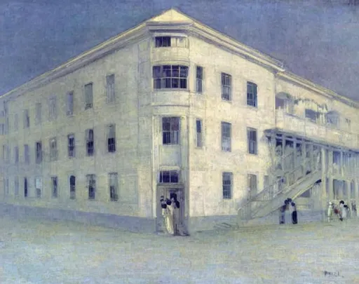Prompt: building, James Abbott McNeill Whistler
