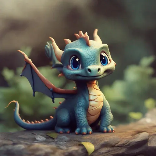 Prompt: cute little dragon
