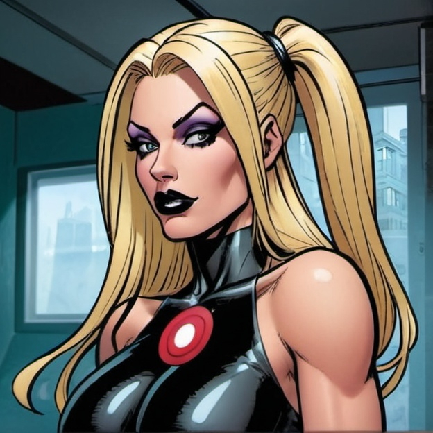 Hypnotic Villainess Bimbo Blonde In Marvel Comics