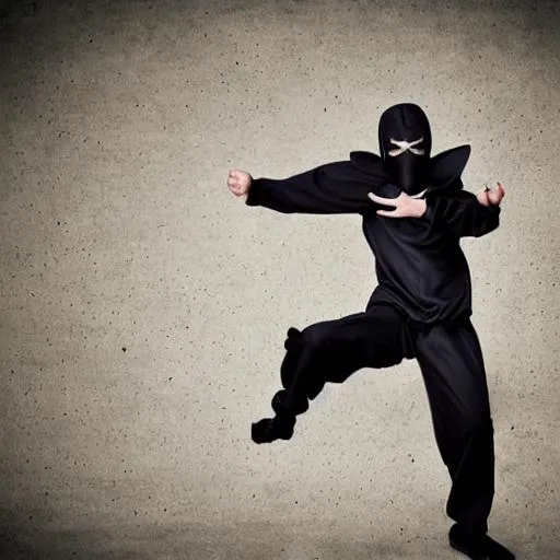 Prompt: full body, masterpiece, hyper-realistic, detailed photography of a fourteen year old boy wearing a ninja suit