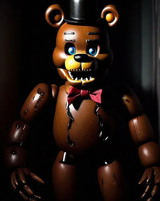 Set up your camera in a dark room and place a Freddy