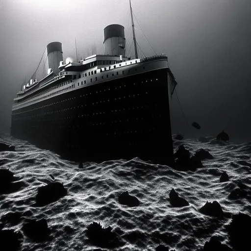 Titanic at the bottom of the ocean | OpenArt