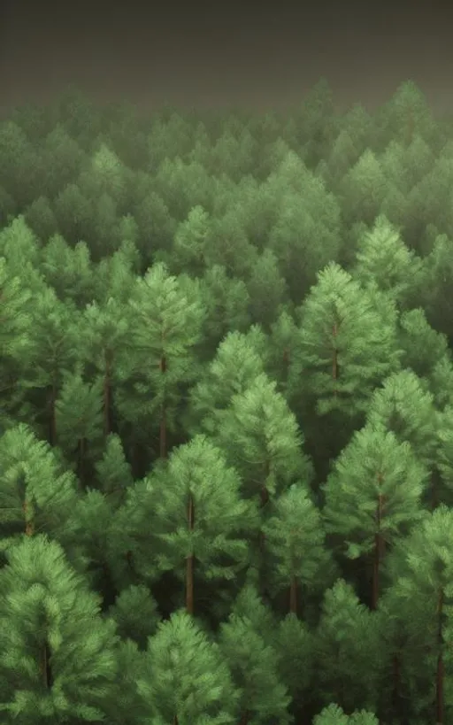 Prompt: Pine green forest realistic high quality