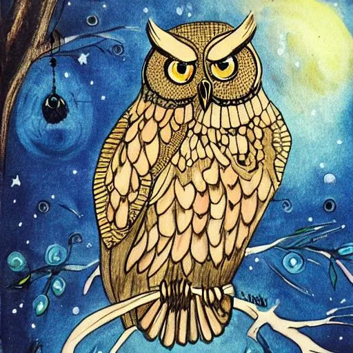 Owl of Night | OpenArt