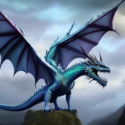 Prompt: Dragon bird reign fantasy realistic 