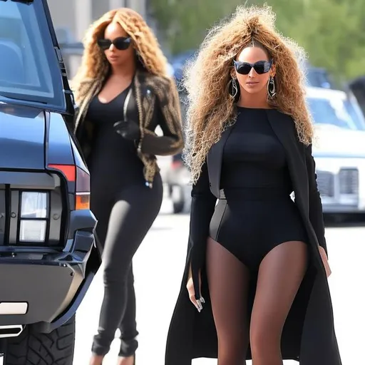 Prompt: Beyoncé buying a riffle gun

