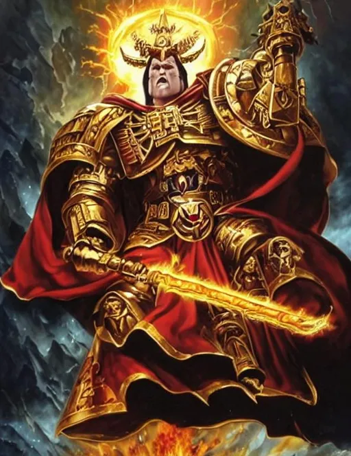 {person} God Emperor Of Mankind, Warhammer 40k, Mass...