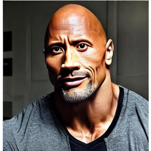 Prompt: dwayne johnson painted by leonardo da vinci