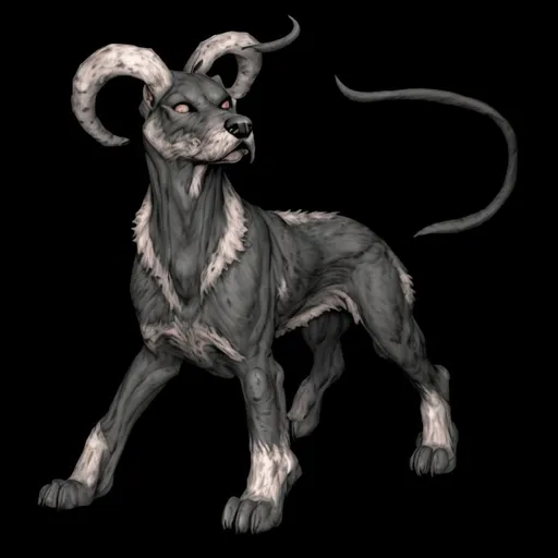 Prompt: hellhound, digital art