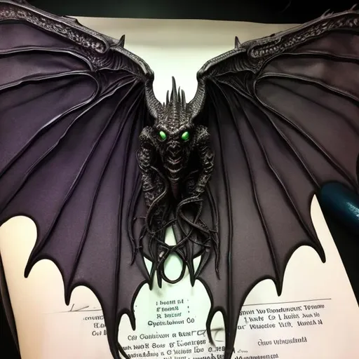 lovecraft script, order of dragon cthulu, bat wings