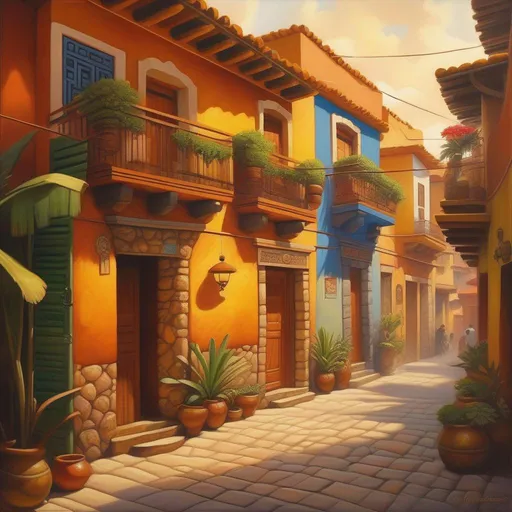 Prompt: El Chavo del Ocho, Mexico City, warm atmosphere, cartoony style, extremely detailed painting by Greg Rutkowski and by Henry Justice Ford and by Steve Henderson 

