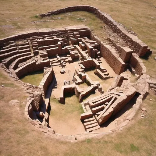 Prompt: Göbekli Tepe, how it looked 10000 years ago