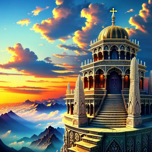 Prompt: Highest place in heaven,intricate, HD, 4k