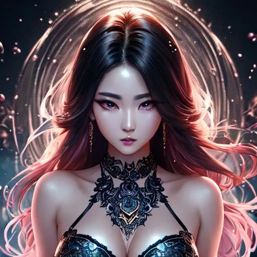 Prompt: masterpiece, splash art, ink painting, beautiful kpop idol, perfect beautiful cute face, perfect proportions, perfect body, intricate hyperdetailed hair, intricate hyperdetailed eyelashes, intricate hyperdetailed shining pupils, full body visible, lean abs, sweat, anxious

HDR, UHD, high res, 64k, cinematic lighting, special effects, hd octane render, professional photograph, studio lighting, trending on artstation, bokeh