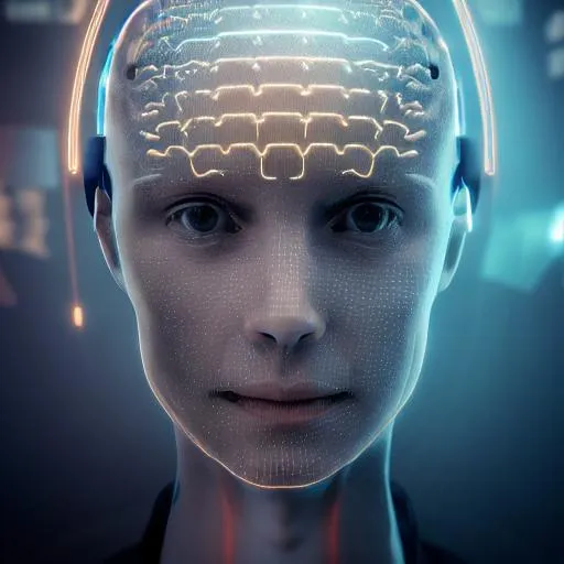 Prompt: human with Brain-Computer, futuristic, full body size, character design, cinematic lightning, epic, hyper realistic, detail 8k 