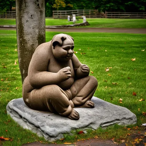 Prompt: The fortune of the man who sits, also sits.