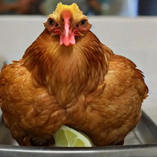 Prompt: God chicken