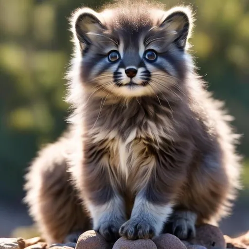 Prompt: Cute, light brown fur, dirty fur, earth cat, possessing the element of earth and making circles of dirt and rocks move around in the air in a magical way. Perfect features, extremely detailed, realistic, complimentary colors, rocky hillside background with upturned dirt and floating chunks of dirt