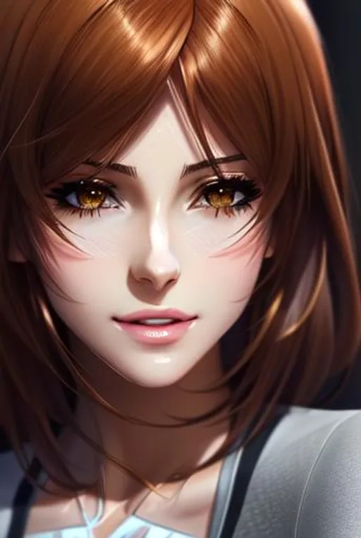 Prompt: semi-realistic anime girl, skin highlights, hair highlights, sweat,
blushing, movie scene, adult researcher, glamour, cleavage,
wonderful face, very detailed face, extremely detailed face, highly detailed face, soft smile, happy,
perfect face, perfect eyes, perfect teeth, perfect body, perfect anatomy, beautiful body, trending on instagram, trending on tiktok, trending on artstation, trending on cgsociety, white sclera,
photorealistic, masterpiece, cinematic, 16k artistic photography, epic, drama, 
romance, glamour, beauty, 
cinematic lighting, dramatic lighting, insanely detailed, soft natural volumetric cinematic lighting, award-winning photography, rendering, hd, high definition, 
highly detailed