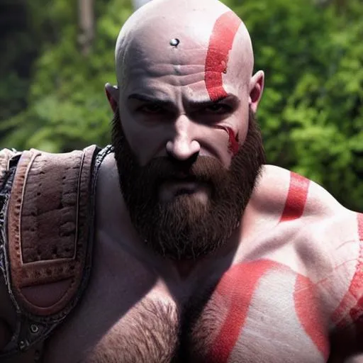 Prompt: fortnite kratos Ultra HD UHD  2K 4K 8K 12K 16K 32K 64K Photorealistic Photorealism Masterpiece Beautiful 