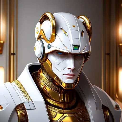 Prompt: Ilan musk, Robotic, white, golden, royal, extremely, detailed environment, intricate, detailed skin, natural colors , professionally color graded, photorealism, 8k, moody lighting.
