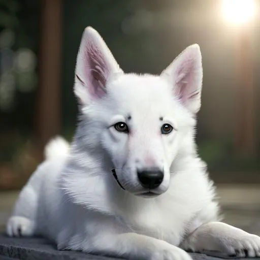 Prompt:  Beautifully realistic photo of a cute white shepherd puppy, hyperrealism, hyper detailed, realistic lighting, 4K, octane render, unreal engine, global illumination, ray-tracing, sub-surface scattering, in-frame, ethereal