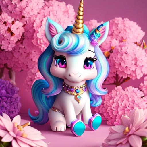 a stunning rendition of an adorable unicorn, intrica... | OpenArt